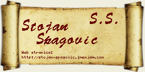 Stojan Špagović vizit kartica